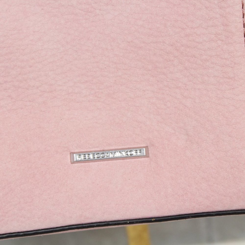 Rebecca Minkoff Bree Crossbody Satchel Blush Pink Suede - Picture 6 of 12